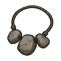 Collier en os rudimentaire