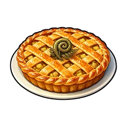 Tarte aux patates et aux fougères