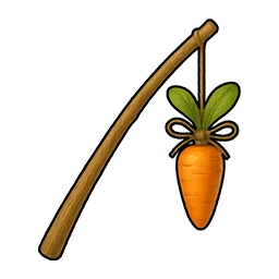 Carota su un bastone