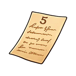 Cinquième note de Ridley
