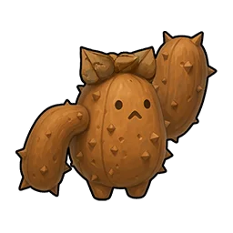 Figurine de cactus en argile