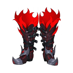 Bottes de combat de la flamme infernale corrompue