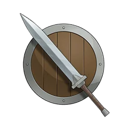 Épée et bouclier d'aventurier